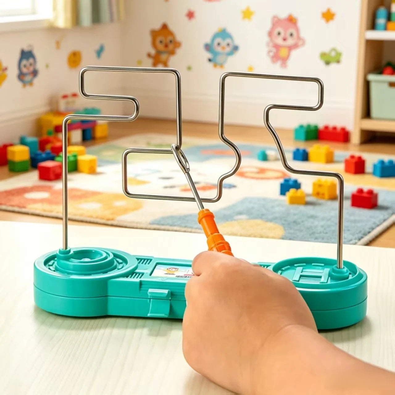 Kids Collison Electric Shock Toy Education Electric Touch Maze Game Party Funny Game Science Experiment Toys for Children Gift