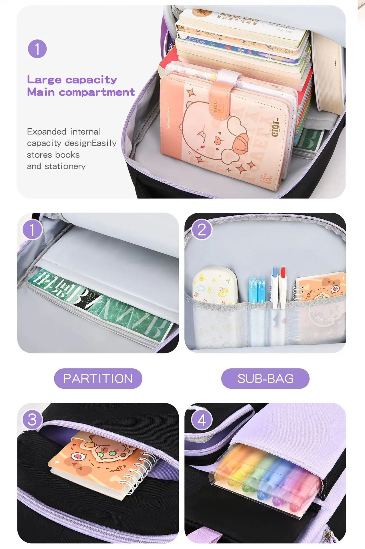 Primary School Bags For Girls Schoolbag Kawaii Lightweight Children School backpack Book Bag Travel Backpack Mochilas Gifts