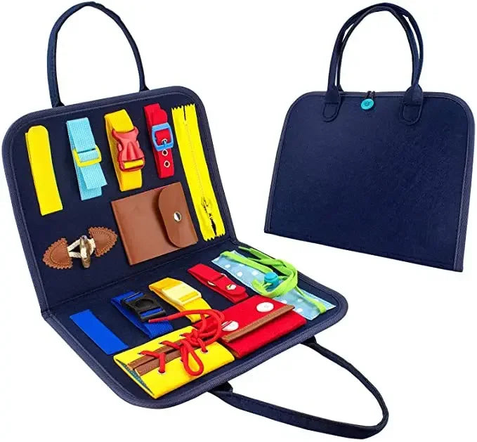 New Montessori Kids Travel Toy Felt Activity Quiet Books Busy Board Activity Educational Sensory Learning Book for Kids Gifts