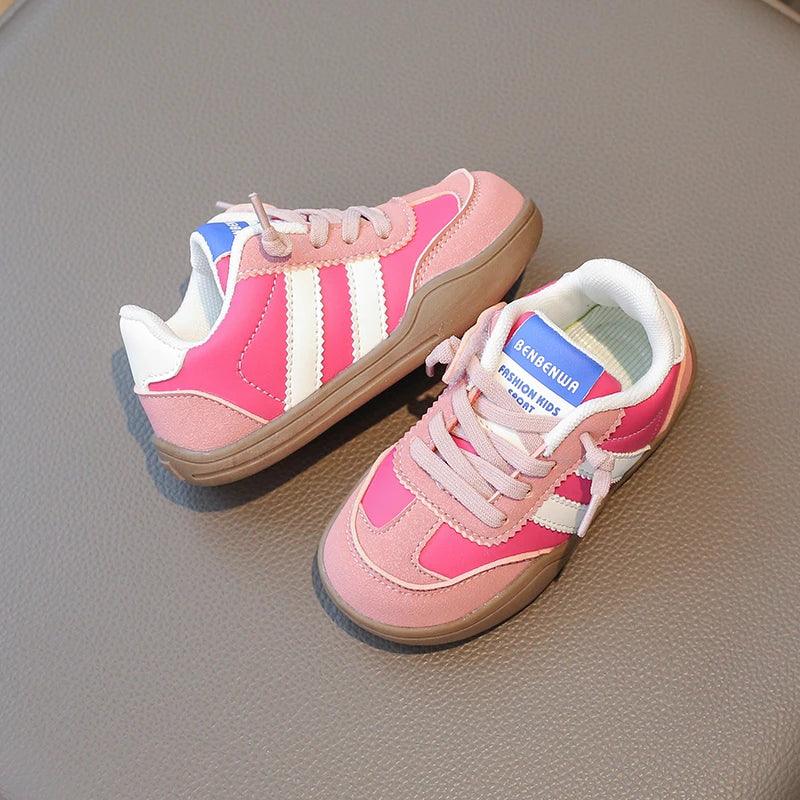 Boys And Girls Canvas Shoes Children's School Performance Shoes Fashion Children Biscuit Bottom Breathable Kids Shoes