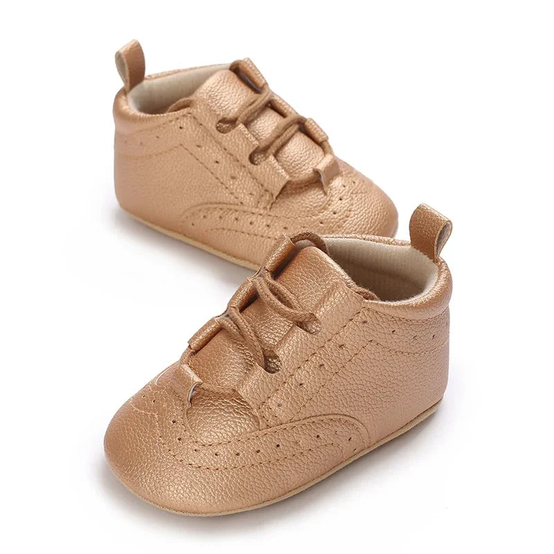 Newborn Baby Boys' Shoes Moccasin Fashion Casual Sports Shoes White Baptist Soft Sole Anti Slip First Step