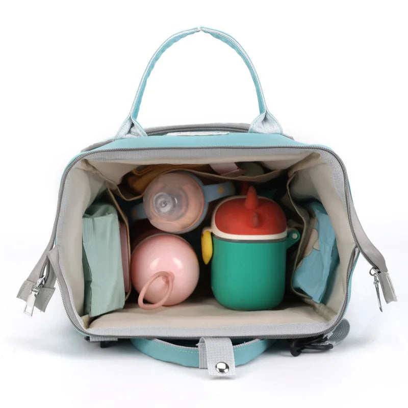 Baby Nappy Bag Mommy Maternity Backpack Baby Diaper Bag For Stroller Fashion Printed Bear Large Capacity Waterproof Diaper Bag