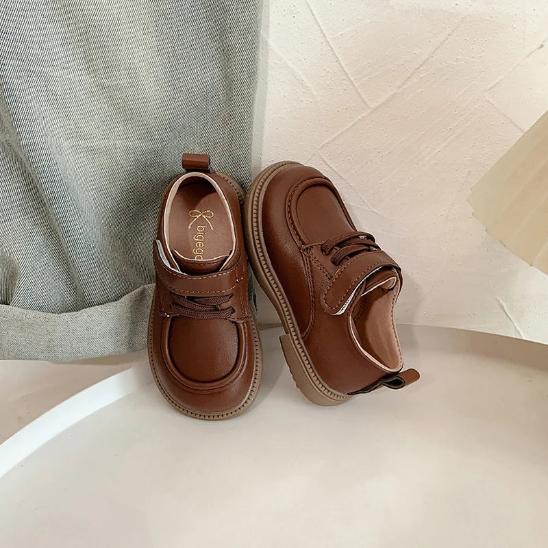 Boys Leather Shoes Kids School Performance Shoes Comfortable British Style Children Birthday Party Shoes 2025 Spring Autumn New