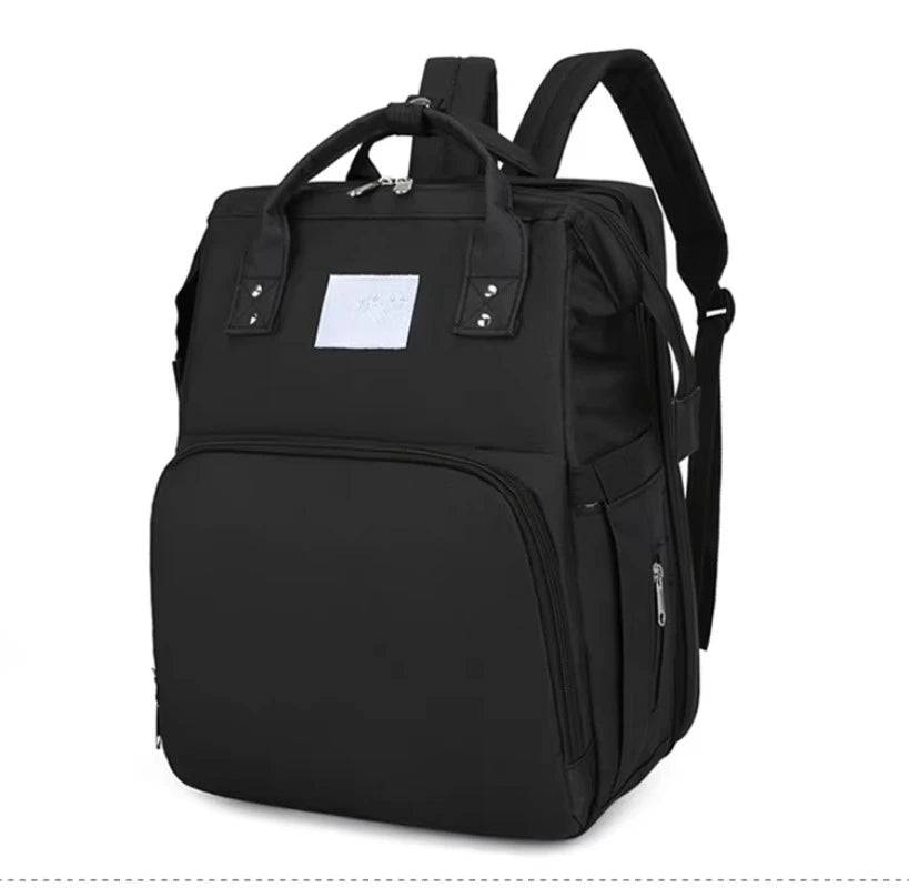 Factory Wholesale OEM ODM Custom Mummy Bag With Bed Cradle Baby Backpack Diaper Bag With Changing Station Mother Baby Care Bag