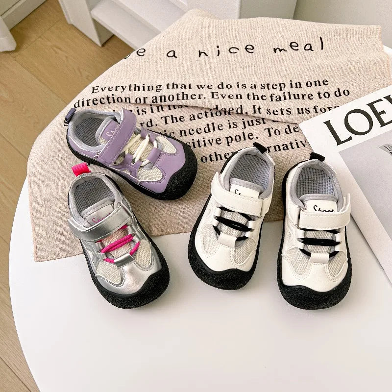 Baby Walking Shoes Toes Capped Toddler Kids Sports Shoes Soft Bottom Non-slip 2026 New Fashion Kids Casual Shoes Breathable