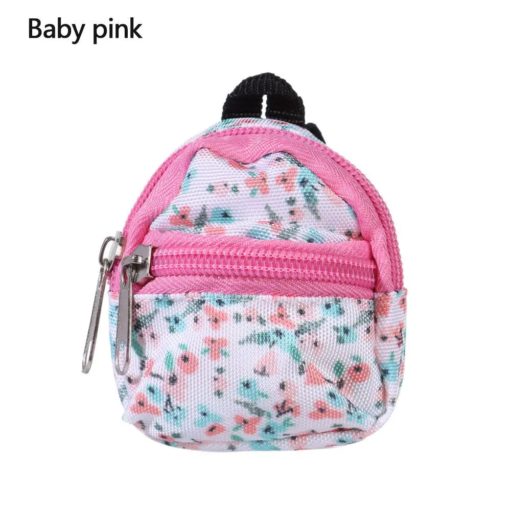 Cute Doll Backpacks Doll Bags Mini Bag Zipper Doll Backpacks Cute School Bags Doll Accessories Toy Dolls Supplies for Doll Play