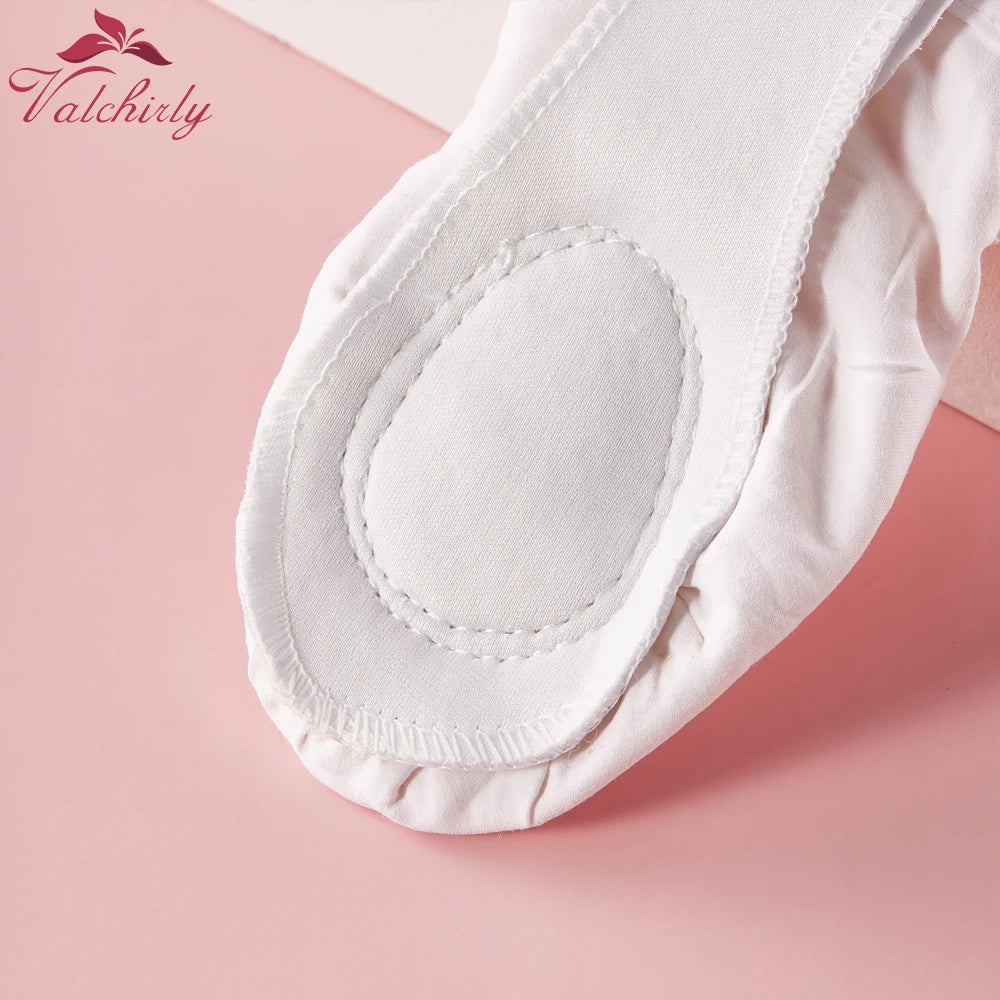 Girls Ballet Slippers Kids Dance Shoes Adult Gymnastics Training Canvas Soft Leather Sole No Shoelaces