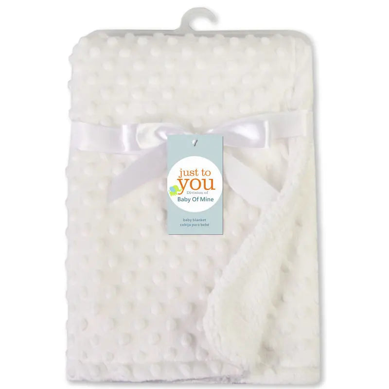 Winter Solid Baby Blanket & Swaddling Newborn Thermal Soft Fleece Blanket Toddler Bedding Warm Quilt Infant Bedding Swaddle Wrap