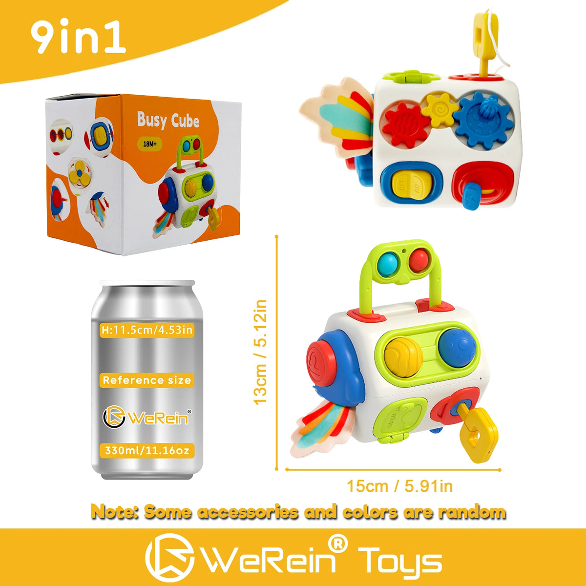 Montessori Sensory Toy Baby Grip Ball For Boy Girl Toddler Gift 6 9 10 12 Month 8 in 1 Busy Cube Educational Learning Fidget Toy