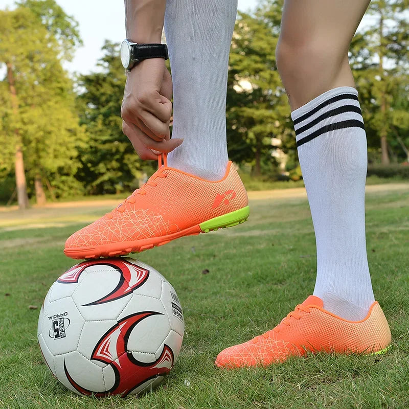 Football Boots for Men Cleats Soccer Shoes for Kids Youth Futsal Sneaker for Children Boys Girls Athletic Training Shoes