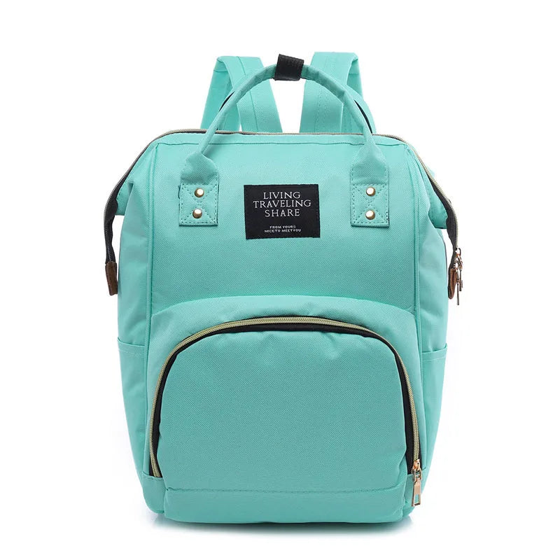 Large Capacit Wide Open Designed Baby Diaper Bag, Multi-Function Waterproof Travel Backpack Nappy Tote Bags for Mom & Dad,