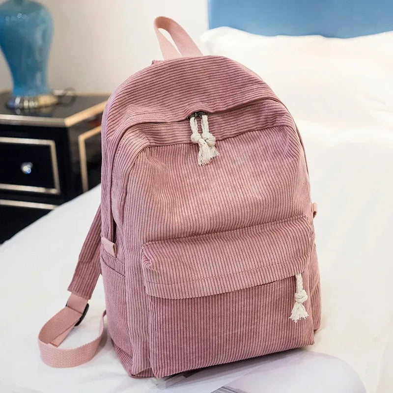 Kids School Bag Personalized Toddler Backpack Embroidered Name Child Corduroy Backpack Birthday Gift Laptop Bag Back to School