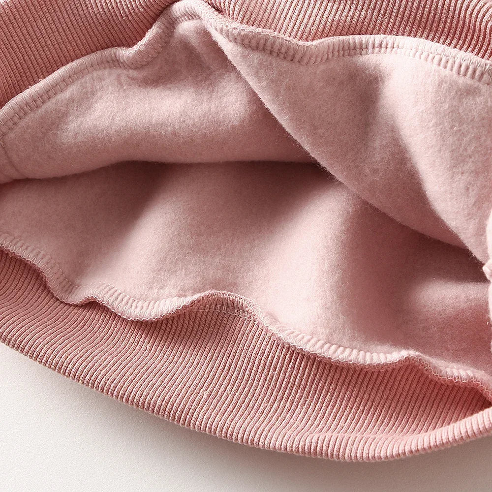 Autumn Winter Baby Girl Boy Clothes Set Embroidery Thicken Fleece Warm Sweatshirt Pant Boy Tracksuit Toddler Clothes Outfit 2Pcs