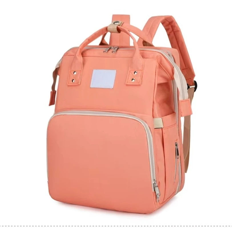 Factory Wholesale OEM ODM Custom Mummy Bag With Bed Cradle Baby Backpack Diaper Bag With Changing Station Mother Baby Care Bag