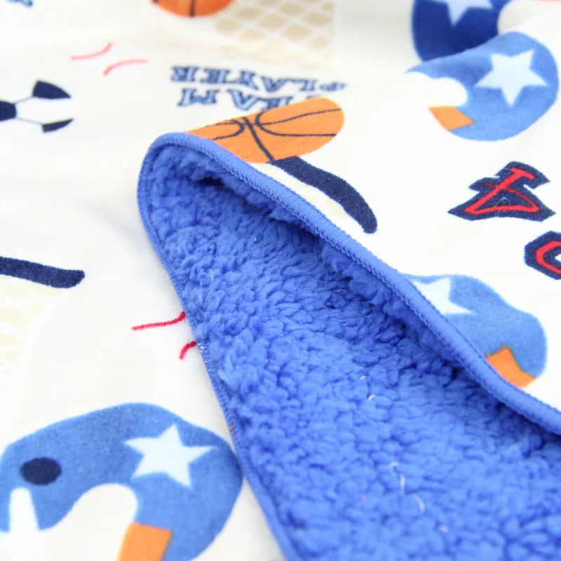 Baby Blanket & Swaddling Newborn Thermal Soft Fleece Blanket Winter Solid Bedding Set Cotton Quilt Infant Bedding Swaddle Wrap