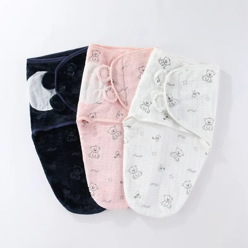 Winter Baby Swaddle Blankets Newborn 0-3Month Receiving Blanket Swaddling Wrap Kick-proof Cover Soft Warm Bedding Baby Items
