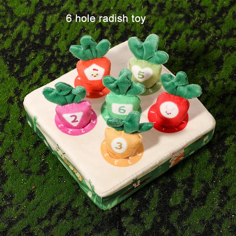 Baby Montessori Toy  Carrot Harvest Game Pull Turnip Toddler Motor Skills Training Color Learning Educational Toys For Children