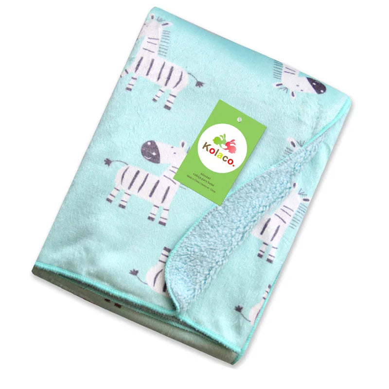 Baby Blanket & Swaddling Newborn Thermal Soft Fleece Blanket Winter Solid Bedding Set Cotton Quilt Infant Bedding Swaddle Wrap