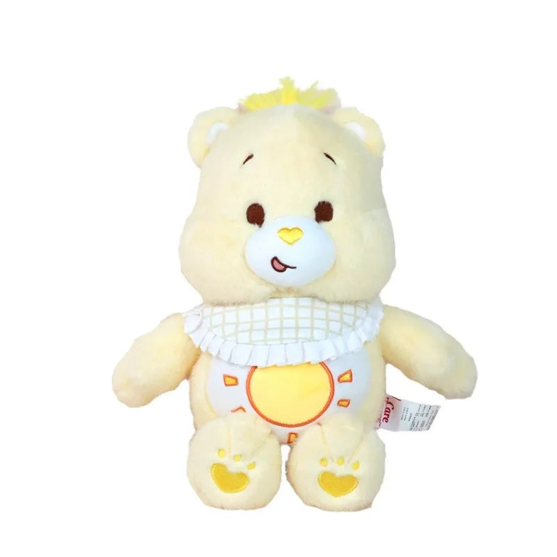 Genuine Carebears New Bib Bear Baby Plush Toy Rainbow Bear Doll Doll Companion Gift