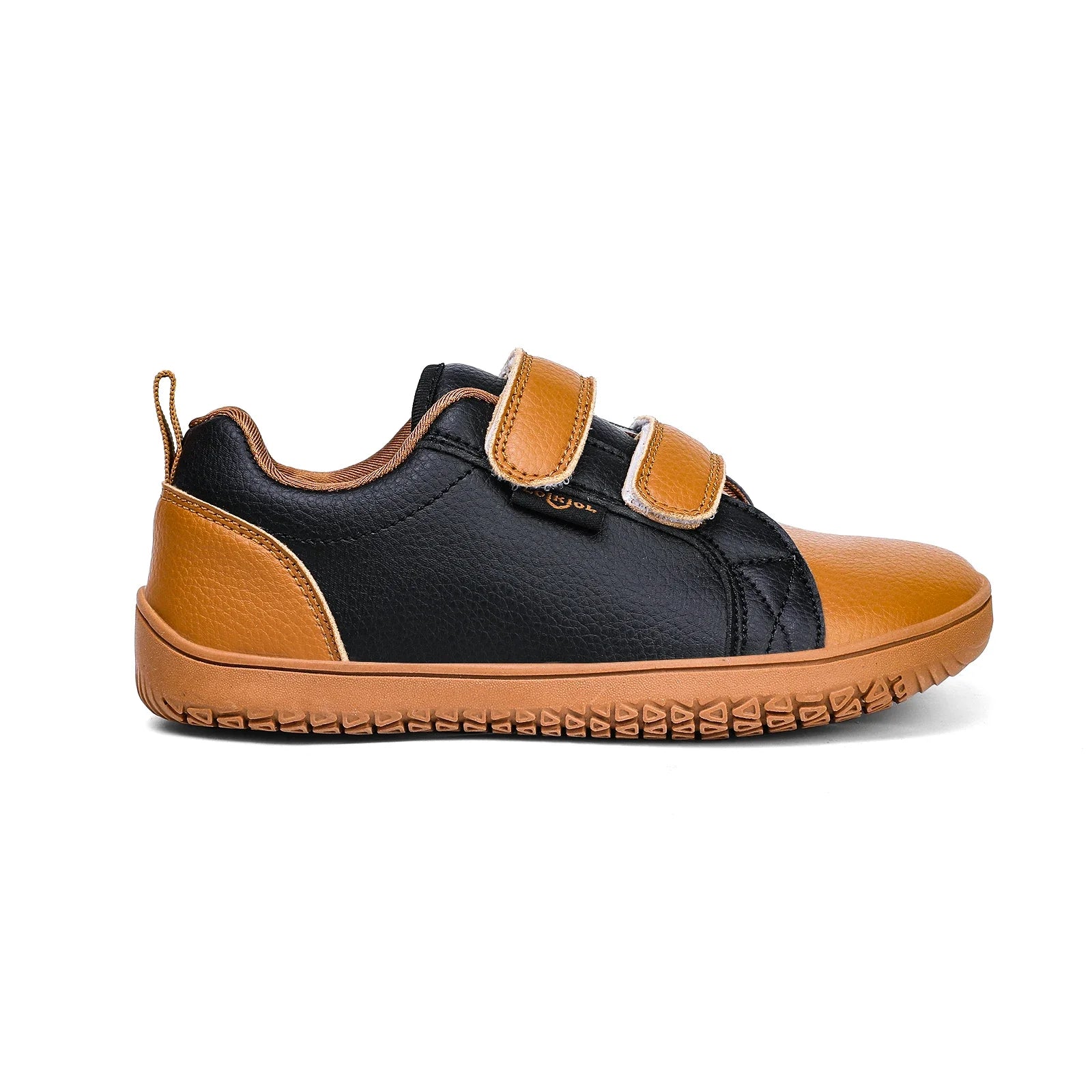 Kids Barefoot Shoes Boys Girls Wide Toe Minimalist Fashion Sneakers Lightweight Hook Loop Artificial Leather Walking Flats