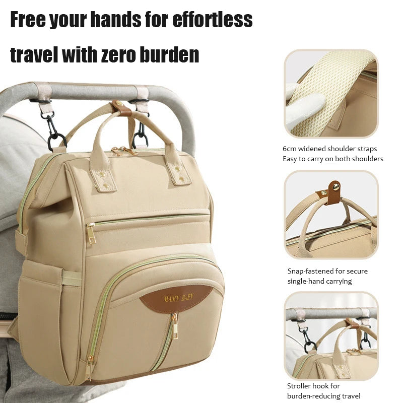 Fashion Mommy Backpack Large Capacity Diaper Bag Multifunctional Travel Baby Bag Maternity Backpack for Women Waterproof