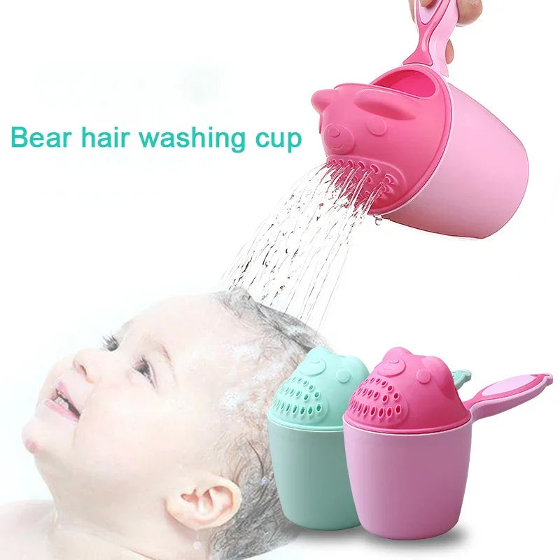 Toddler Shampoo Cup Baby Bath Caps Children Bathing Shower Spoons Child Washing Hair Cup Kids Bath Tools Kids Care Accessories