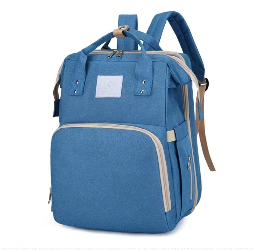 Factory Wholesale OEM ODM Custom Mummy Bag With Bed Cradle Baby Backpack Diaper Bag With Changing Station Mother Baby Care Bag