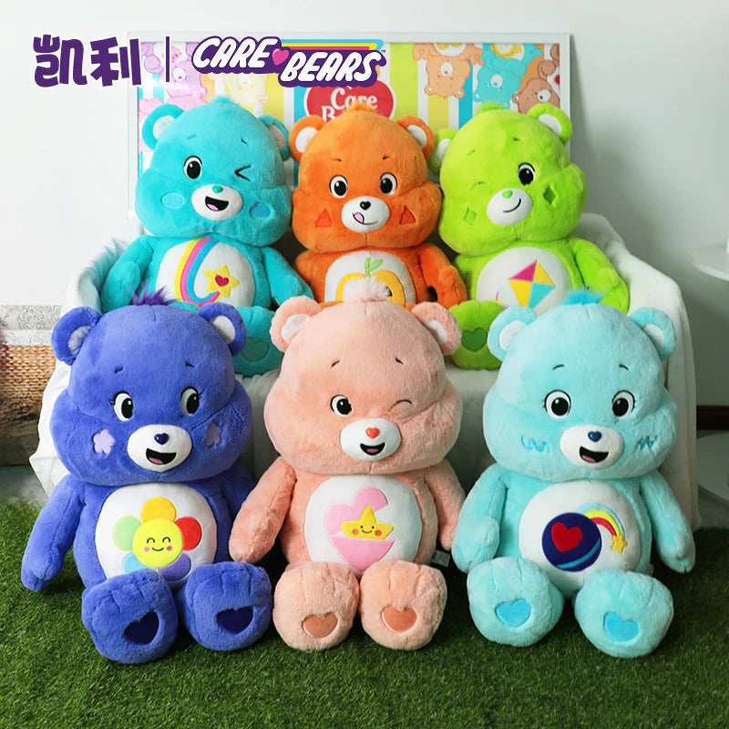 Care Bears 45cm Cute Cartoon Plush Doll Stuffed Toy Cuddly Companion Viral Hit Birthday Gift for Boys & Girls Soft Kids Pillow