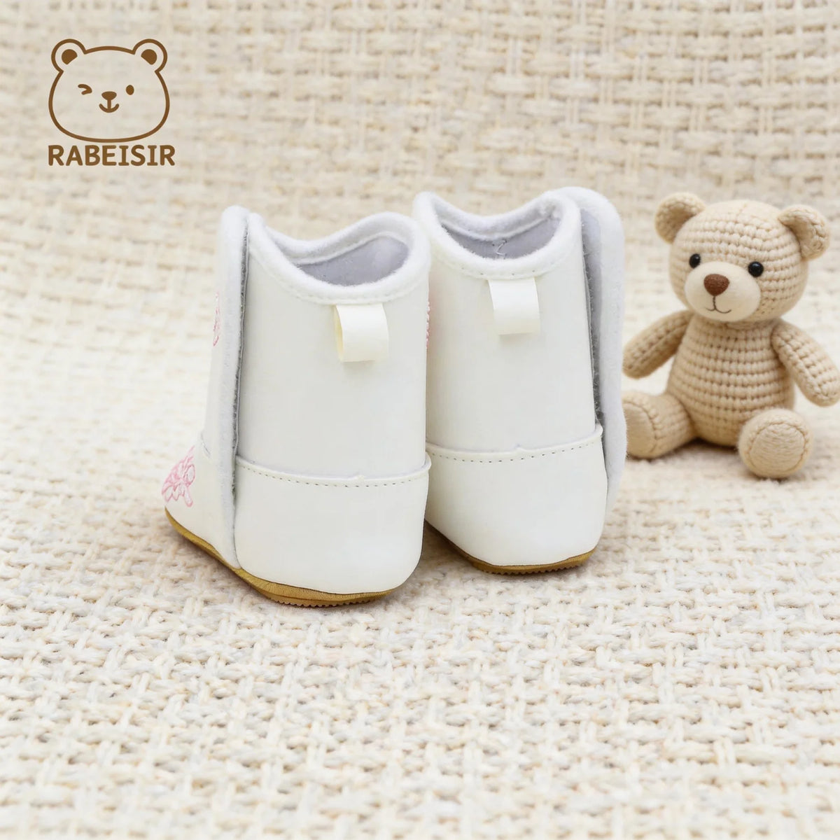 Autumn and winter baby boots, anti-slip and warm, 0-1 and a half year old male and female baby walking shoes, western cowboy boots