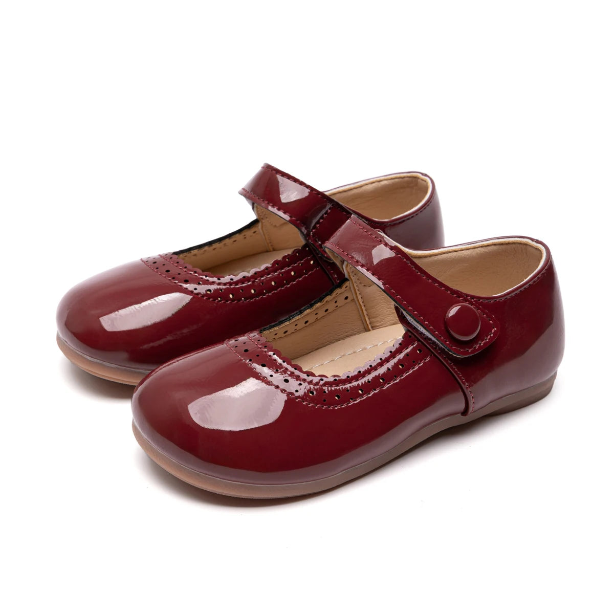 Girls' Leather Shoes 2026 Spring/Autumn New Simple Solid Color Kid's Princess Single Shoes Lightweight Children's Shoes 21-30