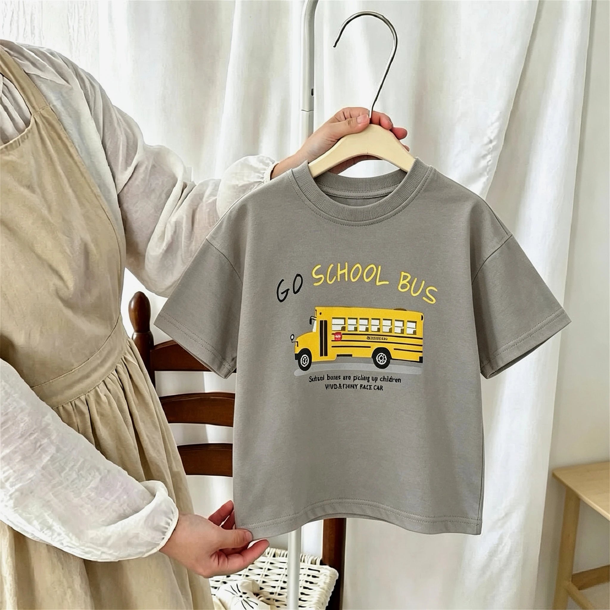 T-shirt For Boys Clothes 2026 New Summer Short Sleeve Tops Kids Tees Printed Car Fashion Crewneck Children's Tshirts 1-7 Age